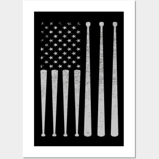 Drum sticks on a vintage American flag For Drummers Posters and Art